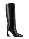 Fendi Brown Hagfish Leather Ankle Boots In Brown
