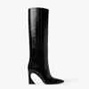 Fendi 95mm Arco Panelled Knee-high Boots In Multi