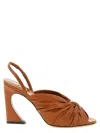 Fendi Arco Slingback Heel In Tan