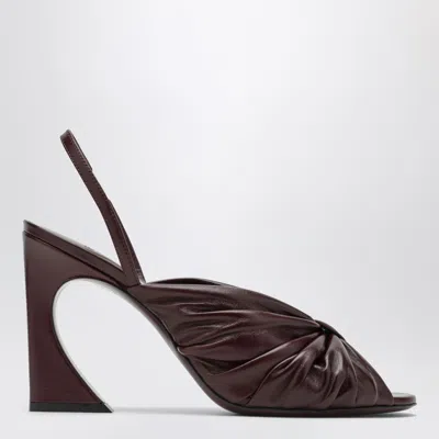 Fendi Arco Slingback Pumps In Brown