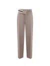 Fendi Ash Mohair Wool Trousers