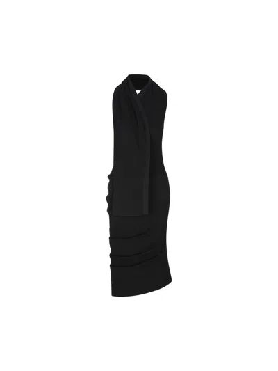Fendi Black Cotton And Silk Dress