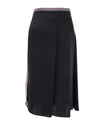 Fendi Asymmetrical Skirt In Black
