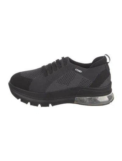 Pre-owned Fendi Athletic Sneakers In Black