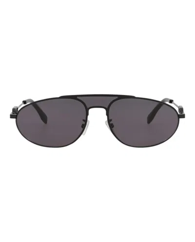 Fendi Aviator-frame Metal Sunglasses With Adjustable Nose Pads