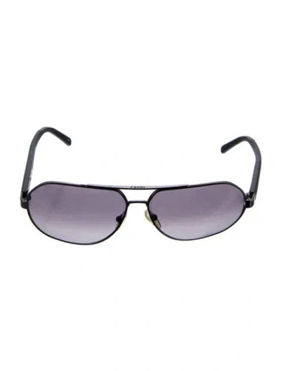Pre-owned Fendi Aviator Gradient Sunglasses In Multi