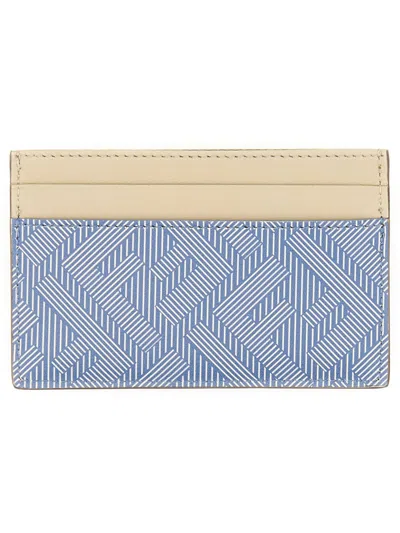 Fendi Azure Leather Wallet In Multi