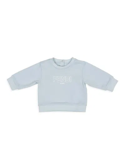 Fendi Baby's & Little Kid's Embossed Logo Sweatshirt In Blue