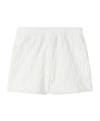 Fendi Baby Bermuda Shorts In White