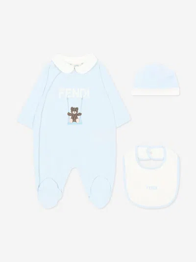 Fendi Baby Boys Babygrow Set In Multi