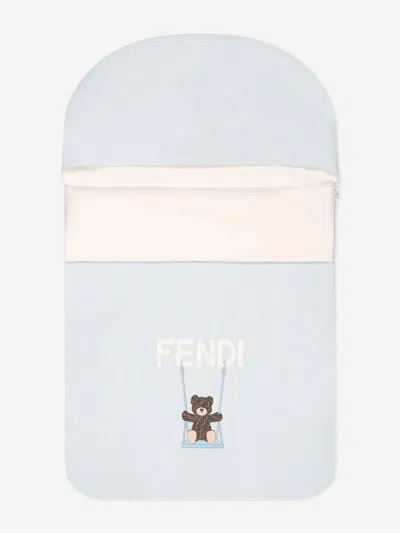 Fendi Baby Boys Bear Logo Nest In Multi
