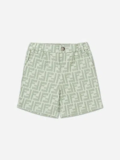 Fendi Kids'  Baby Boys Ff Logo Shorts In White