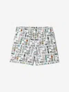 Fendi Baby Boys Ff Logo Shorts In White