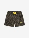 Fendi Baby Boys Ff Swim Shorts In Brown