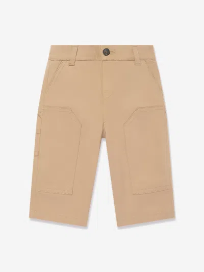 Fendi Baby Boys Gabardine Trousers In Beige