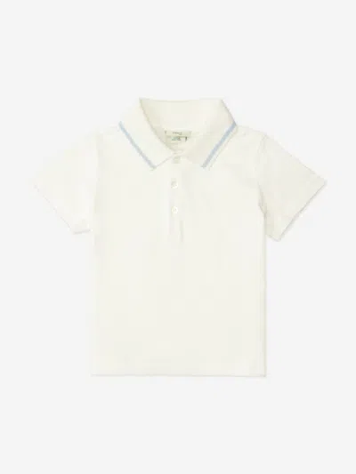 Fendi Kids'  Baby Boys Jersey Polo Shirt In White