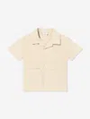 Fendi Baby Boys Logo Shirt In Beige