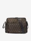Fendi Baby Ff Logo Changing Bag In Brown