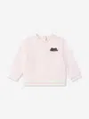 Fendi Baby Girls Bear Sweatshirt In Pink