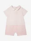 Fendi Baby Girls Logo Romper In Pink