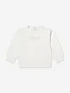 Fendi Baby Girls Logo Sweatshirt In White