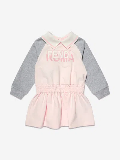 pink fendi sweater dress Fendi Baby Girls Sweater Dress In Pink