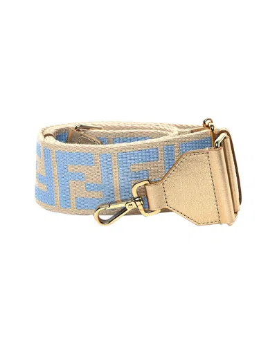 FENDI FENDI BABY LATTE JACQUARD CANVAS ADJUSTABLE STRAP YOU (AUTHENTIC PRE-LOVED)