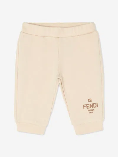 Fendi Kids'  Baby Logo Joggers In White