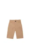 Fendi Baby Boys Gabardine Trousers In Beige
