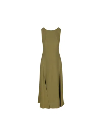 Fendi Olive Green Sablã© Dress