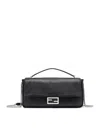Fendi Baguette Chain Large Shoulder Bag In Black