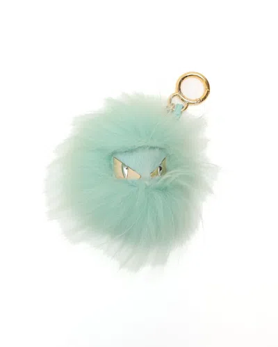 Pre-owned Fendi Bag Bug Monster Charm In Green
