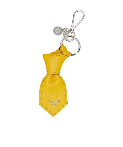 Fendi Bag Charm In Yellow