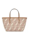 Fendi Dove Grey Roll Mini Minibag In Nude & Neutrals
