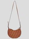 Fendi Graphy Mini Ff Jacquard Hobo Bag