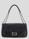 Fendi Baguette Chain Large Shoulder Bag