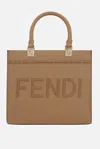 Fendi Small Sunshine Leather Tote Bag