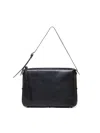 Fendi Large Rectangular Smooth Finish Shoulder Bag In Black