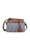 Fendi Women By The Way Soft Medium Ff Jacquard Denim Crossbody Bag In Multi
