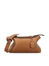 Fendi Medium By The Way Selleria Hand-sewn Topstitches Tote Bag In Brown