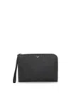 Fendi Small Selleria Clutch Bag In Black