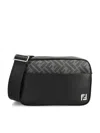 Fendi Men Camera Case Squared Ff Crossbody Bag In Black