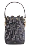 Fendi Chic Mini Handbag With Drawstring Closure In Blue