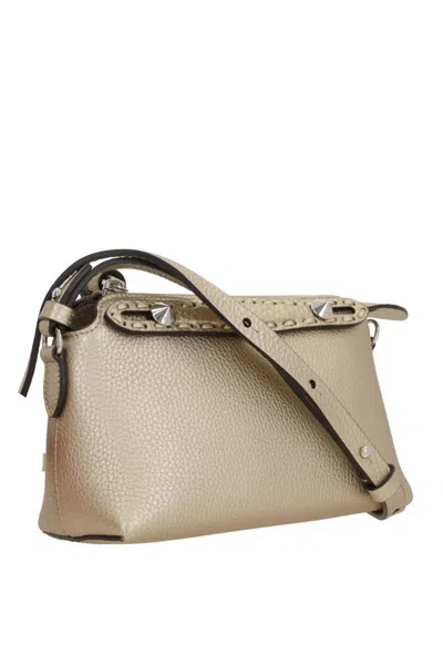 Fendi By The Way Selleria Medium Shoulder Bag In Nude