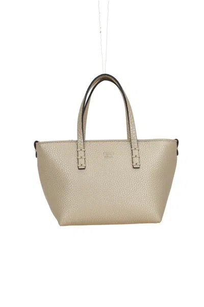Fendi Bags In Platinum + Dark Brown