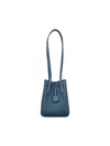 Fendi Origami Mini Leather Shoulder Bag In Poseidon+os
