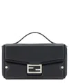 Fendi Baguette Soft Trunk Handbag In Black