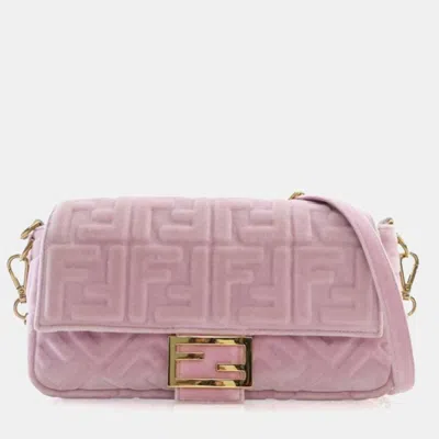 Pre-owned Fendi Baguette 2way Bag In Pink