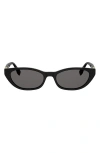 Fendi Eyewear Rectangular-frame Sunglasses In Pink