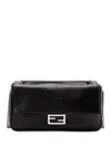 Fendi Women Black Calf Leather Bag In Black